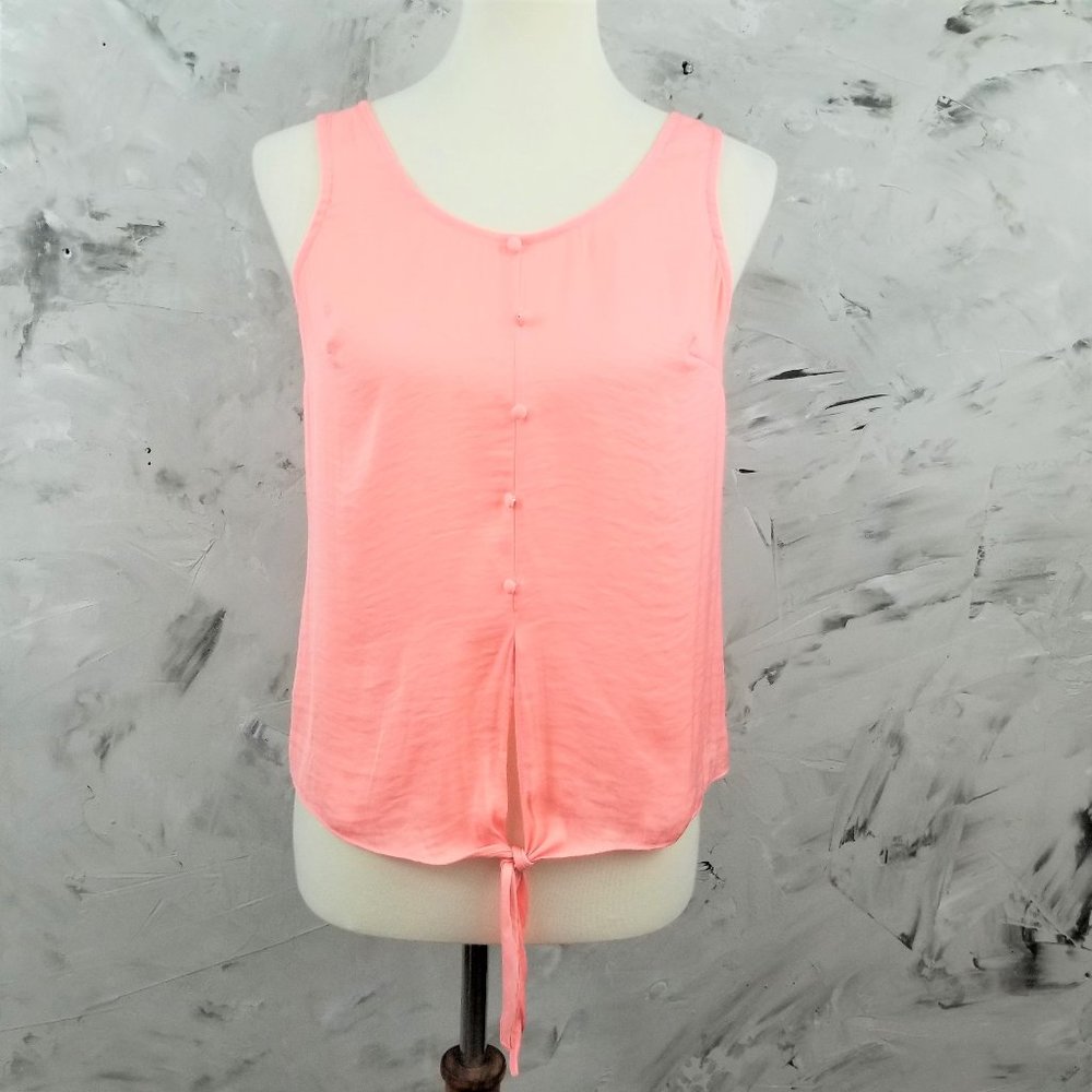 A NEW DAY Coral Orange Summer Sleeveless Top